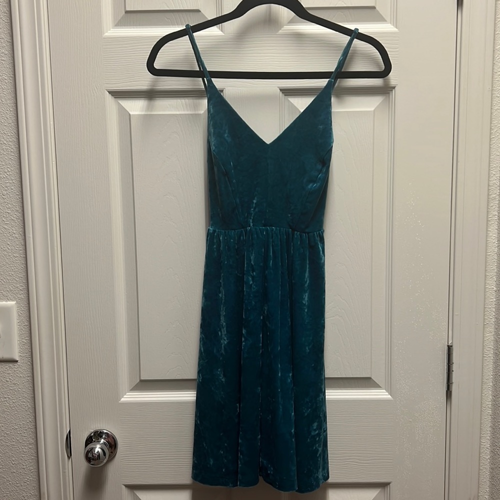 Wild Fable - Blue Velvet Dress